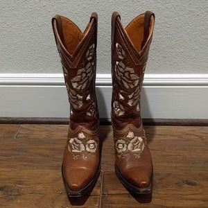 Lucchese Miura Women's Whiskey Embroidered Boots